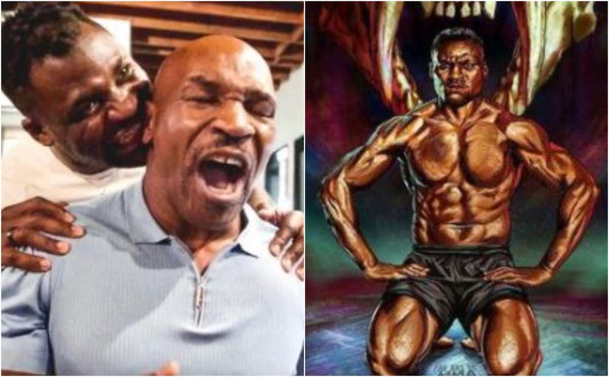 Campeón de los Pesos Pesados de UFC intenta “morderle” la oreja a Mike Tyson y el vídeo se vuelve viral