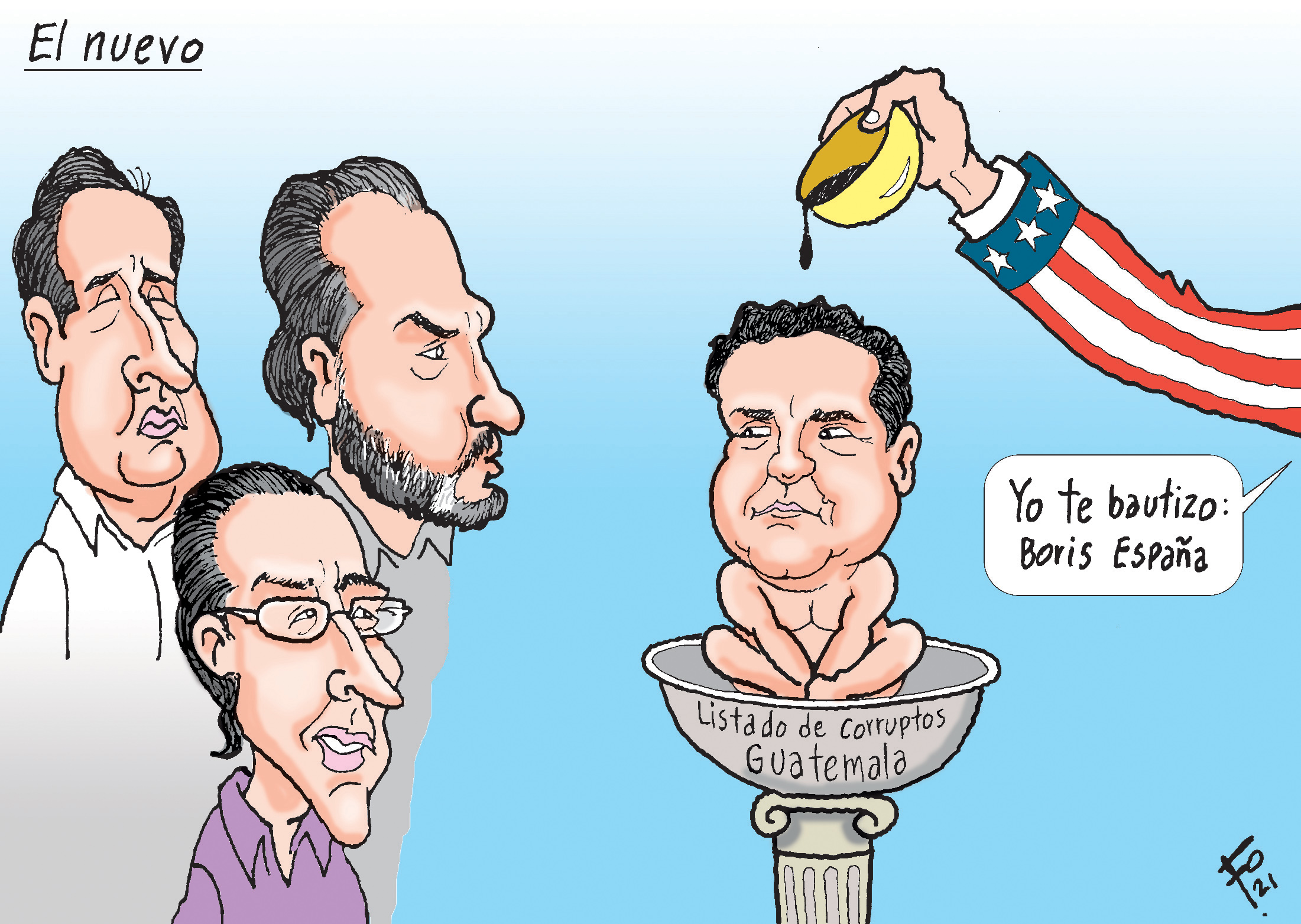 Personajes: Gustavo Alejos, Acisclo Valladares Urruela, Felipe Alejos y Boris España.