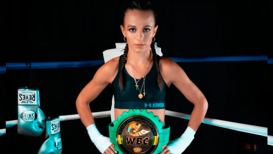La boxeadora guatemalteca María Micheo se prepara para ganar un título más en su carrera. Foto Prensa Libre: Facebook María Micheo. 