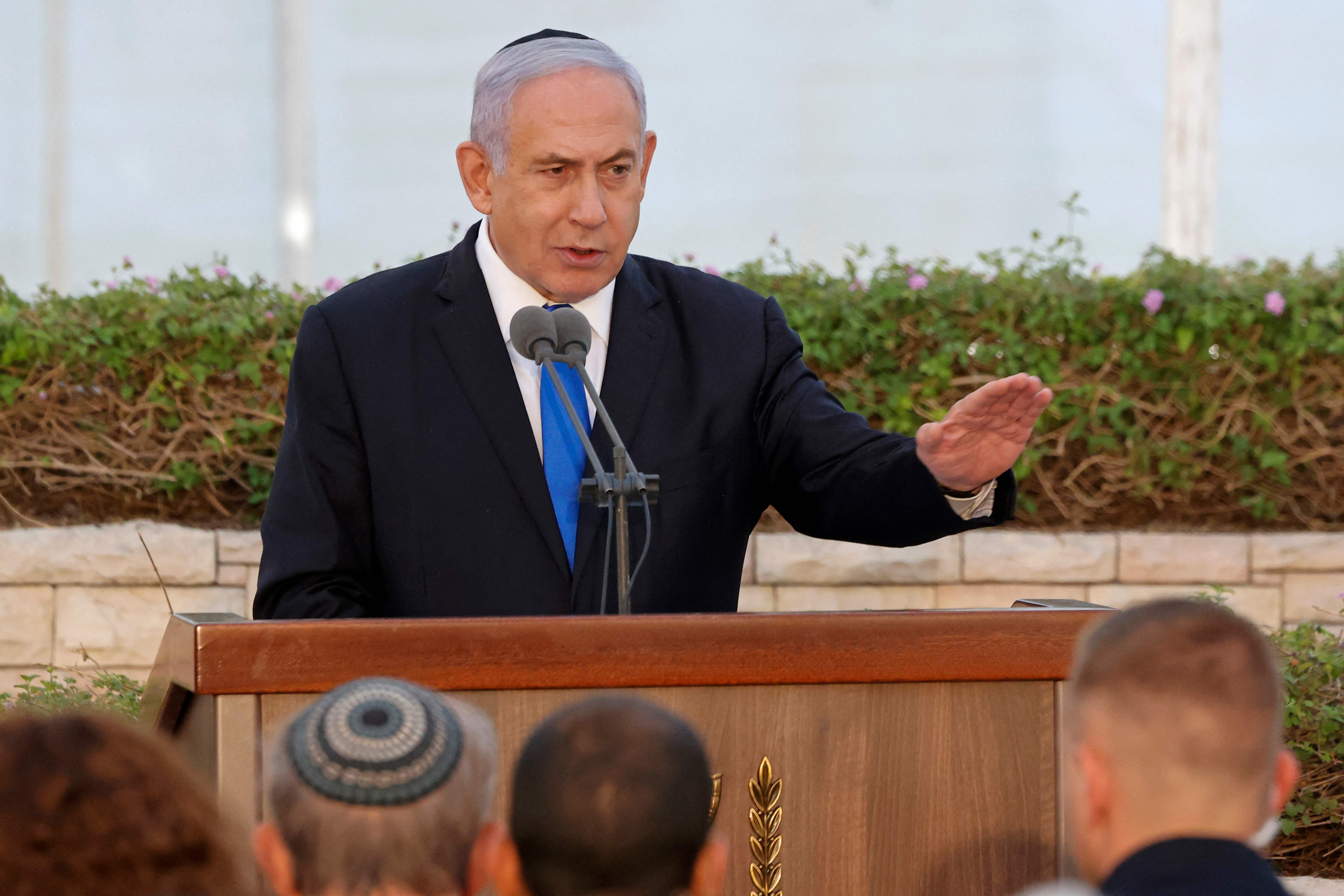 En su encuentro, Netanyahu planteó a Kamel "la demanda de Israel para el pronto regreso de los soldados. Fotografía: AFP. 
