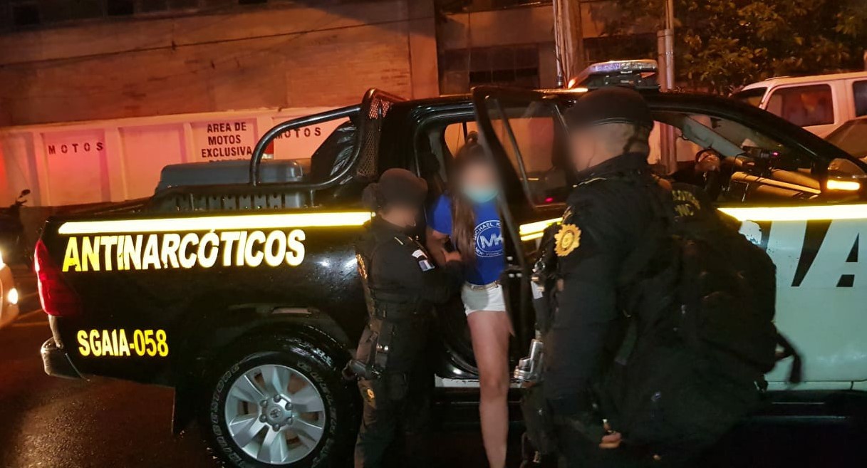 Lorenzana Cordón es requerida por la justicia estadounidense por presuntamente traficar cocaína. (Foto Prensa Libre: PNC)