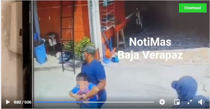 Video: secuestran a niño de 11 años en Salamá y cámaras de seguridad captan el momento