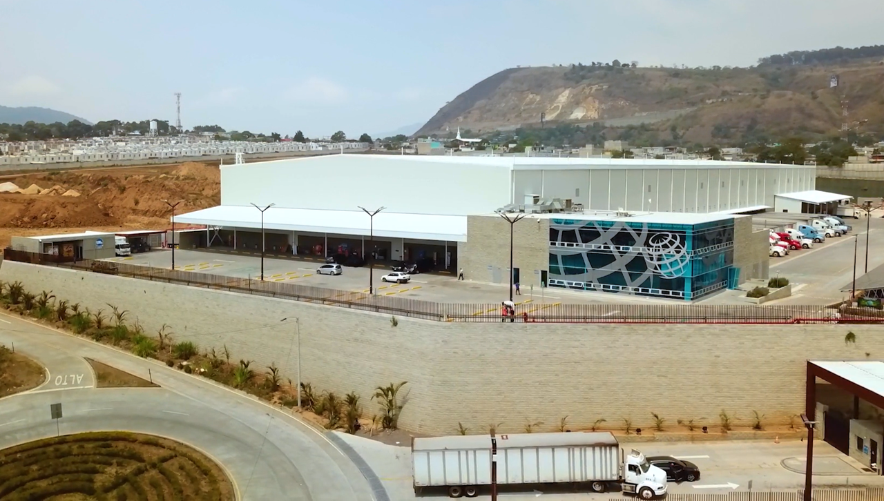 
El nuevo centro de distribución de PepsiCo tiene una extensión de 43 mil 500 metros cuadrados, en Villa Nueva. (Foto Prensa Libre: Cortesía PepsiCo)
