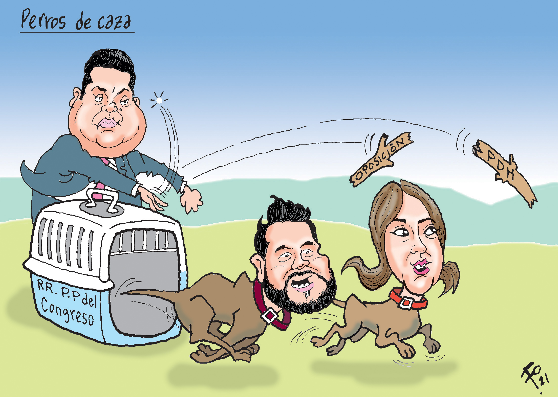 Personajes: Allan Rodriguez, Fernando López y Joselyn Mérida.