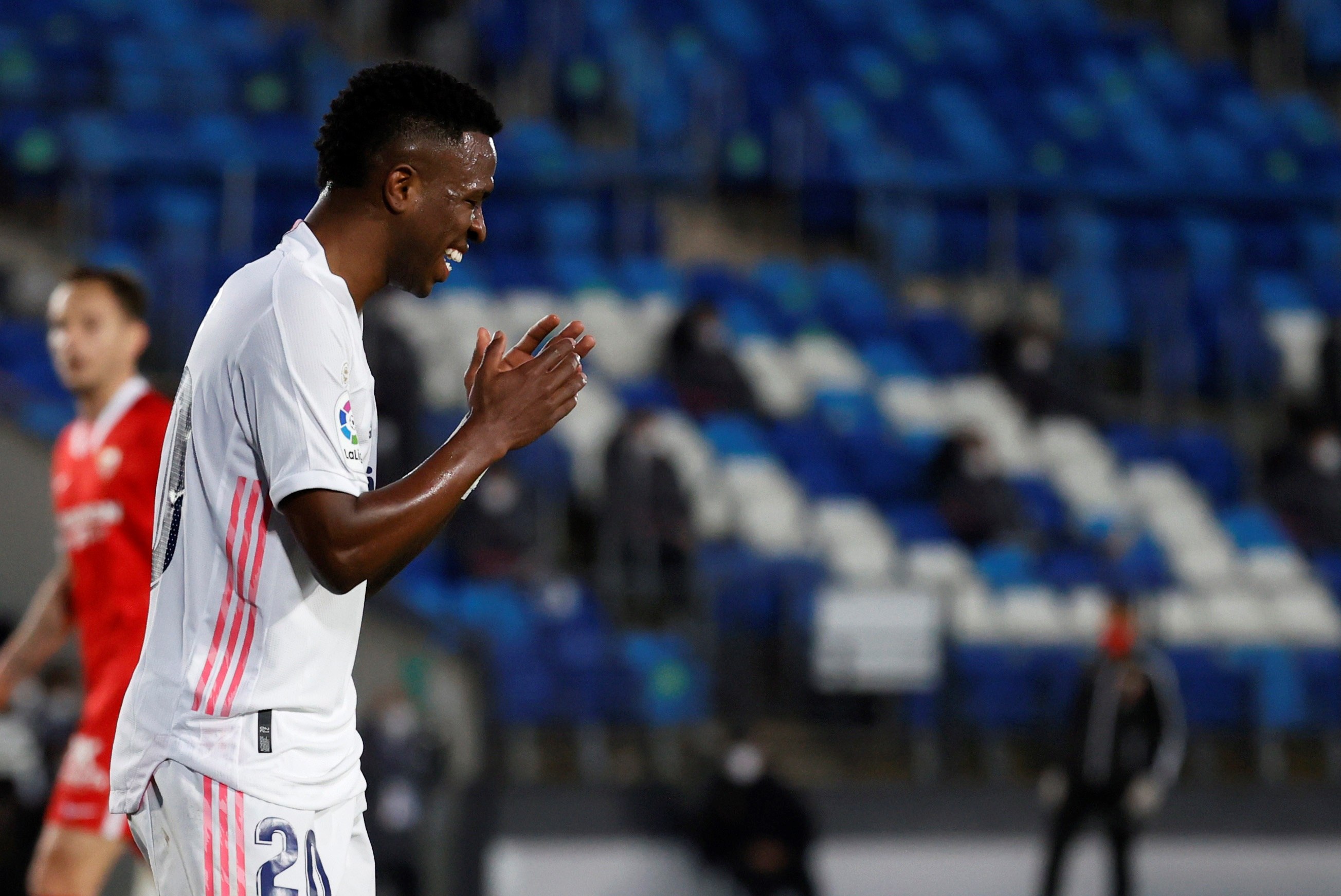 El delantero brasileño del Real Madrid, Vinicius Jr., fue convocado a la selección brasileña. (Foto Prensa Libre: EFE)