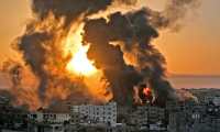 Los ataques aéreos israelíes en la Franja de Gaza han golpeado bastiones importantes de altos  mandos del grupo islamista Hamás. (Foto Prensa Libre: AFP)