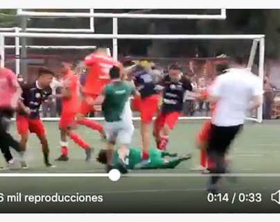 Batalla campal en México deja varios heridos y un jugador inconsciente
