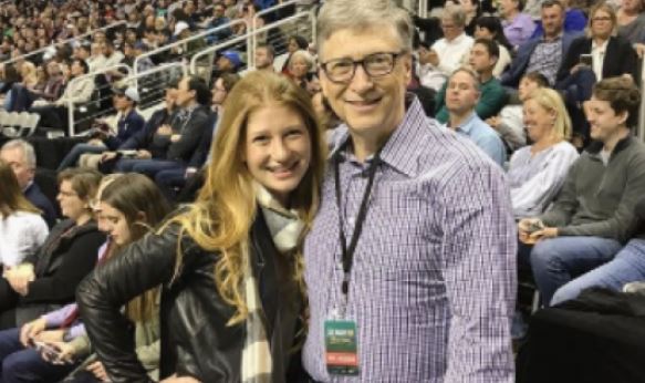 Bill Gates y su hija Jennifer. (Foto Prensa Libre: Instagram)