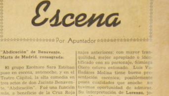 En la década de 1950 destacaban las críticas a las obras de teatro.  (Foto Prensa Libre: Hemeroteca Prensa Libre)