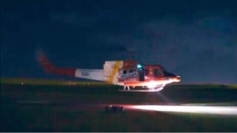 El helicóptero se estrelló el 25 de marzo último. (Foto Prensa Libre: @Mario_Moray)