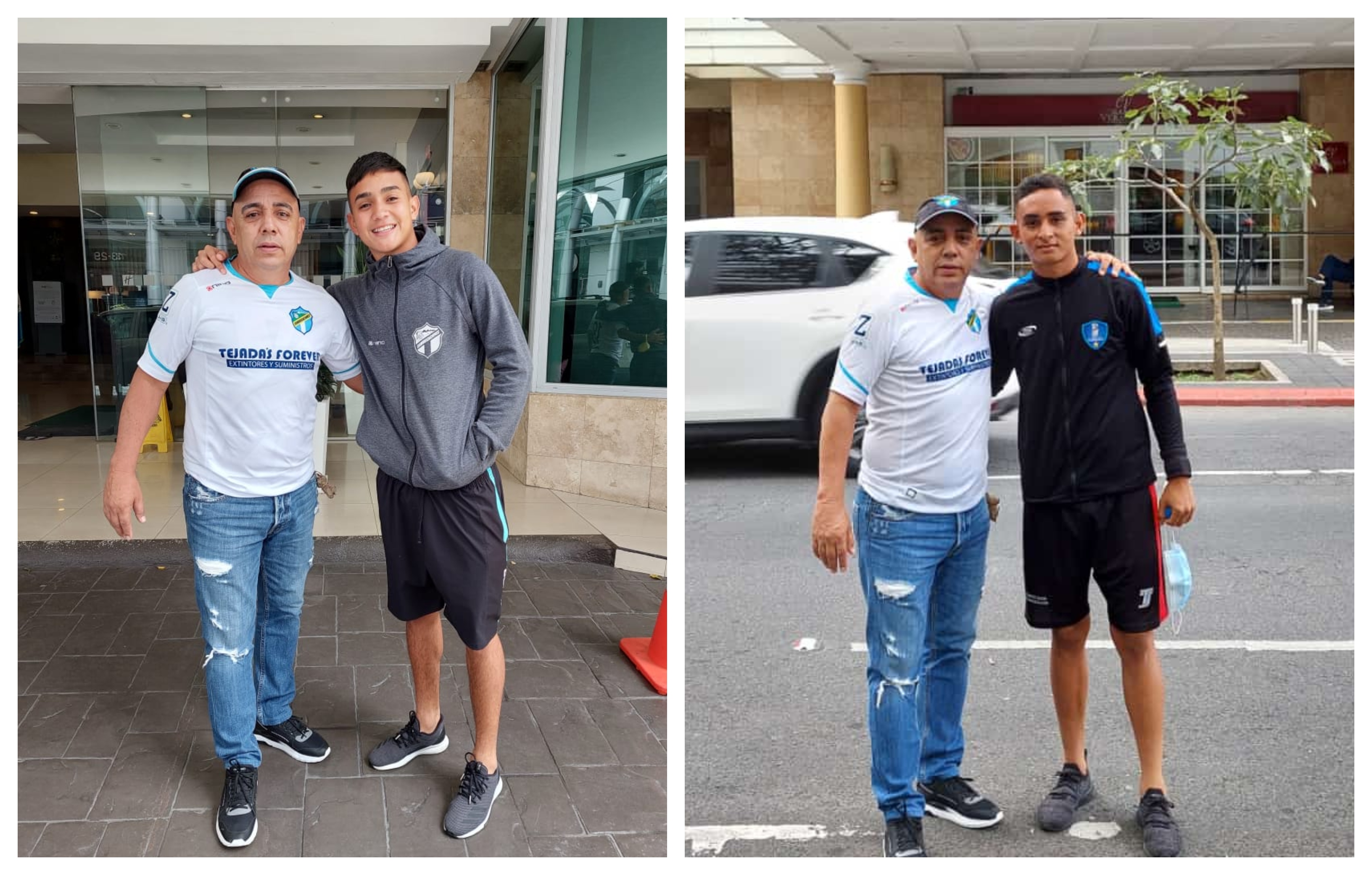 Óscar Lelo Santis, padre de Óscar Alexander y Diego Ronaldo, quienes juegos en Comunicaciones y Santa Lucía, respectivamente. (Foto Prensa Libre).