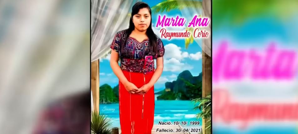 Marta Ana Raymundo Corio, de 22 años, la migrante guatemalteca que murió en Texas, Estados Unidos, en búsqueda del "sueño americano". (Foto Prensa Libre: Univisión)