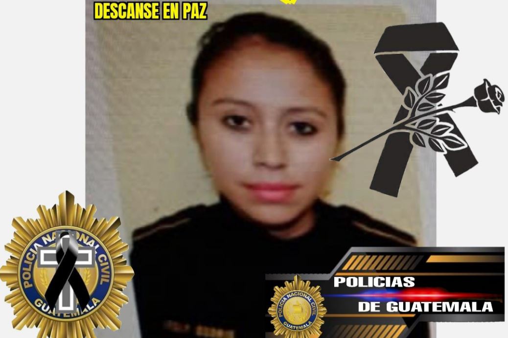 Lesly Esteffany Osorio Quiroa, de 28 años, agente de la PNC que murió atropellada en un operativo de control en Moyuta, Jutiapa. (Foto Prensa Libre: Facebook Soy Policía de Guatemala)