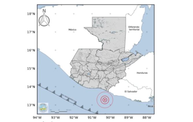 Dos temblores de 5.8 y 6 grados fueron sensibles en Guatemala la madrugada del 12 de mayo de 2021. (Foto Prensa Libre: Insivumeh)