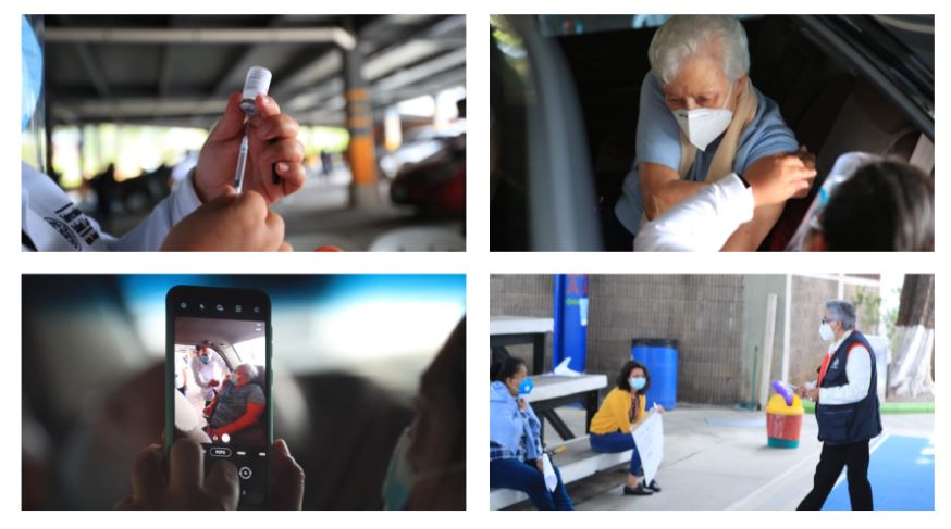 Lala fase 2 de vacunación en Guatemala comenzó el 4 de mayo. (Fotos Prensa Libre: Carlos Hernández Ovalle / Juan Diego González / María José Bonilla / Érick Ávila)