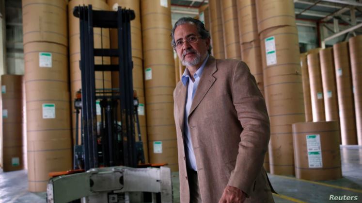 El presidente editor del diario venezolano El Nacional, Miguel Henrique Otero, en Caracas, el 11 de abril de 2014.