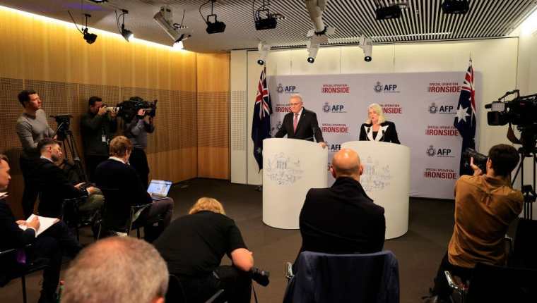 El primer ministro de Australia, Scott Morrison, dijo que la operación había "asestado un duro golpe al crimen organizado" en todo el mundo.