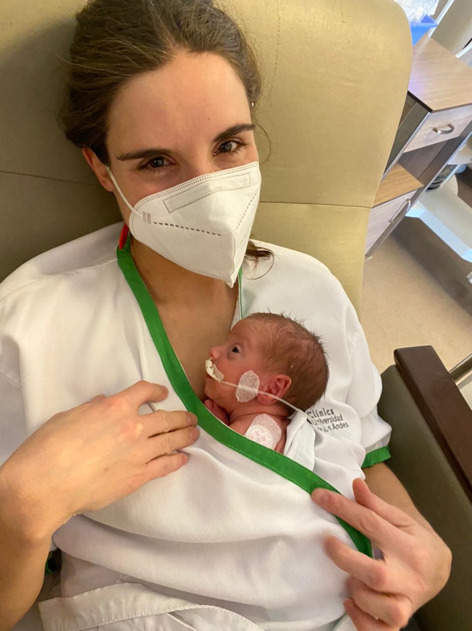 Jacinta pesó 1 kilo 410 gramos y conoció a su madre una semana después de haber nacido.