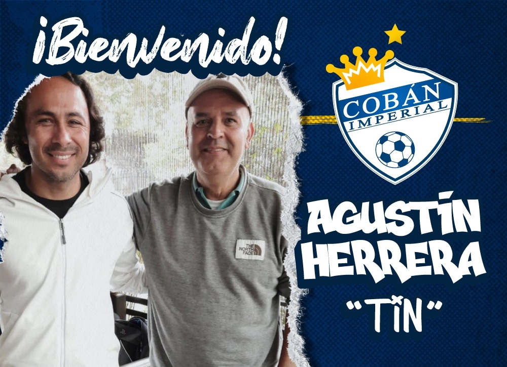 El cuadro de Cobán Imperial anunció este miércoles 23 de junio la contratación de Agustín Herrera. Foto Prensa Libre: Facebook CSD Cobán Imperial.