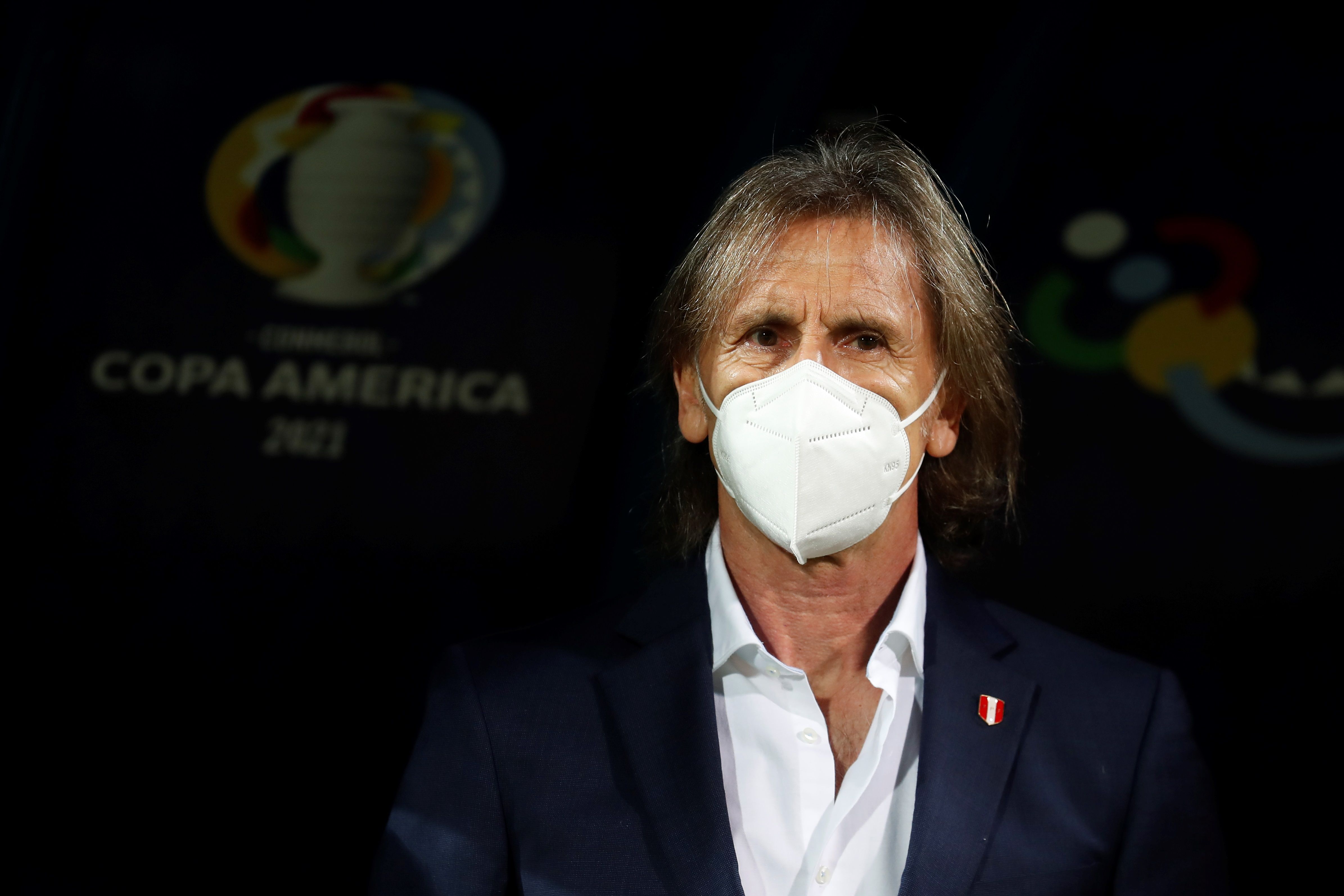El entrenador Ricardo Gareca de Perú considera que Brasil es un equipo poderoso, pero al que pueden vencerlo. Foto Prensa Libre: EFE.