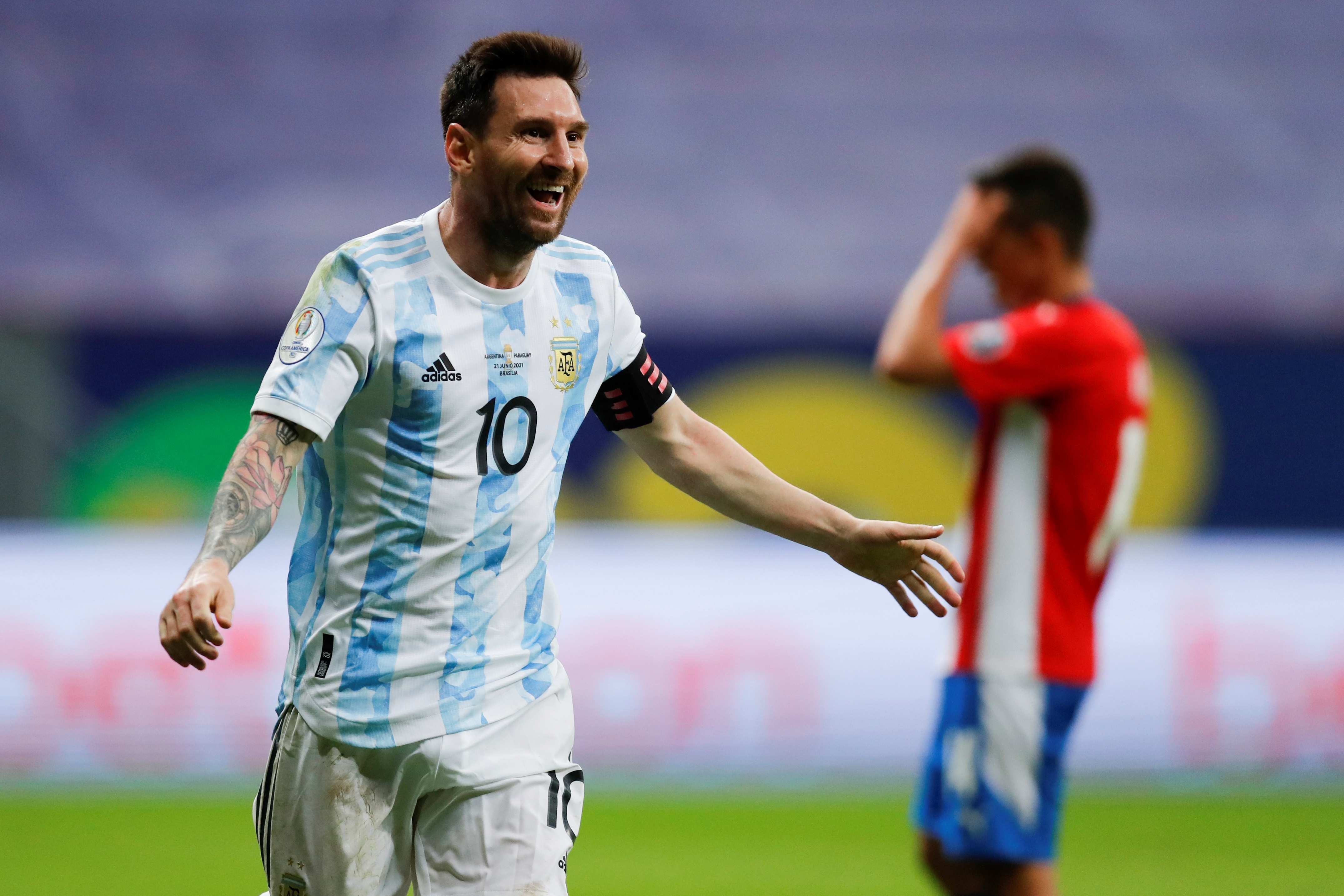 Lionel Messi de Argentina aspira a ganar la Copa América 2021 en Brasil. Foto Prensa Libre: EFE.