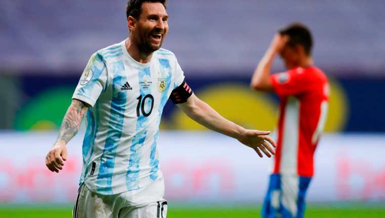 Lionel Messi de Argentina aspira a ganar la Copa América 2021 en Brasil. Foto Prensa Libre: EFE.