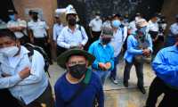 Veteranos retirados tienen previsto protestar en Guatemala este lunes, martes y miércoles. (Foto Prensa Libre: Carlos Hernández Ovalle)