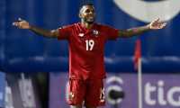 Panama's Alberto Quintero celebrates after scoring against Curacao during their Central American qualification football match for the FIFA World Cup Qatar 2022 at the National Baseball Stadium Rod Carew in Panama City on June 12, 2021. (Photo by Luis ACOSTA / AFP)