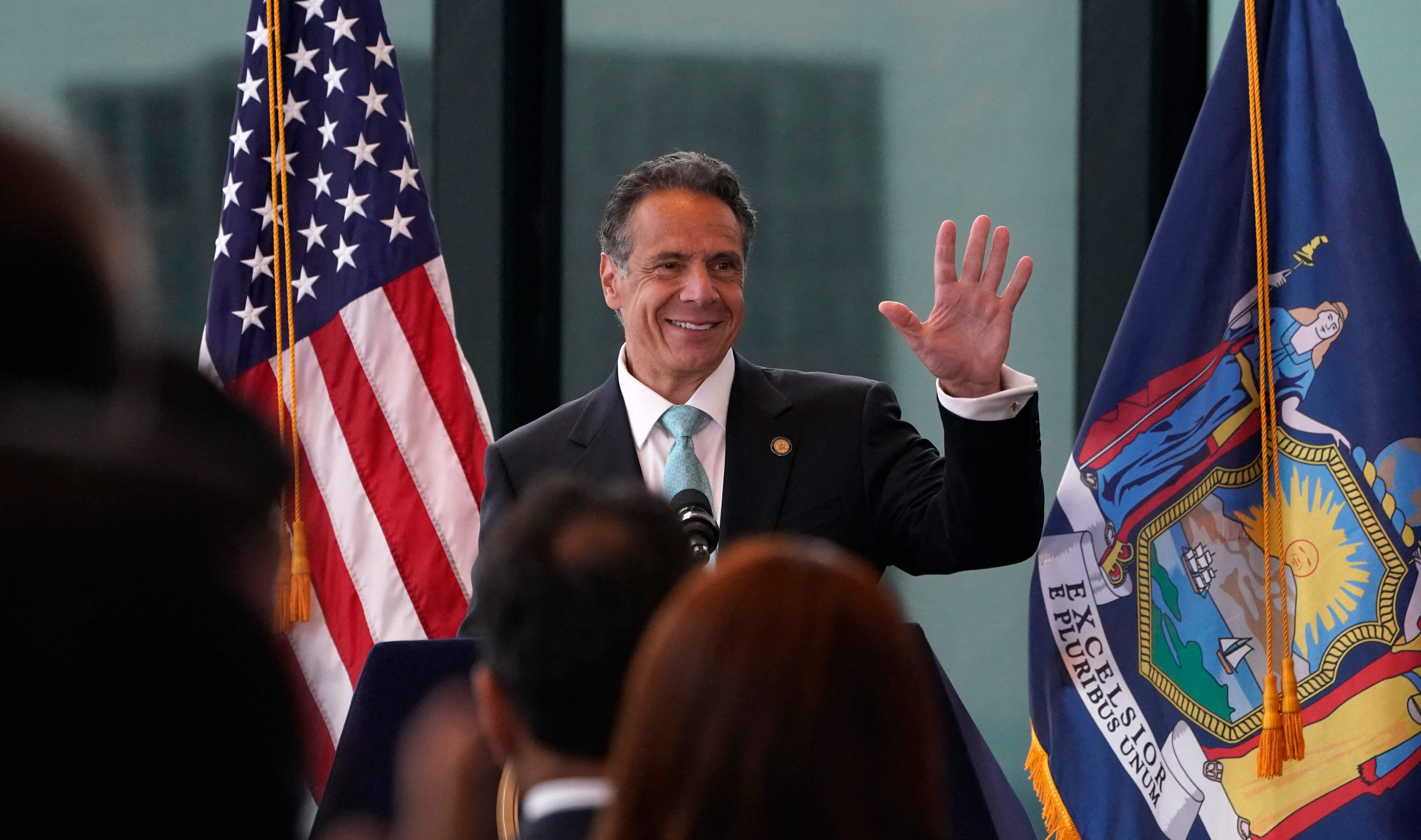 Andrew Cuomo, gobernador de New York, anunció la (Foto Prensa Libre: AFP)