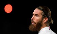 (FILES) In this file photo taken on March 16, 2021 Real Madrid's Spanish defender Sergio Ramos looks on during the UEFA Champions League round of 16 second leg football match between Real Madrid CF and Atalanta at the Alfredo di Stefano stadium in Valdebebas, on the outskirts of Madrid. (Photo by PIERRE-PHILIPPE MARCOU / AFP)