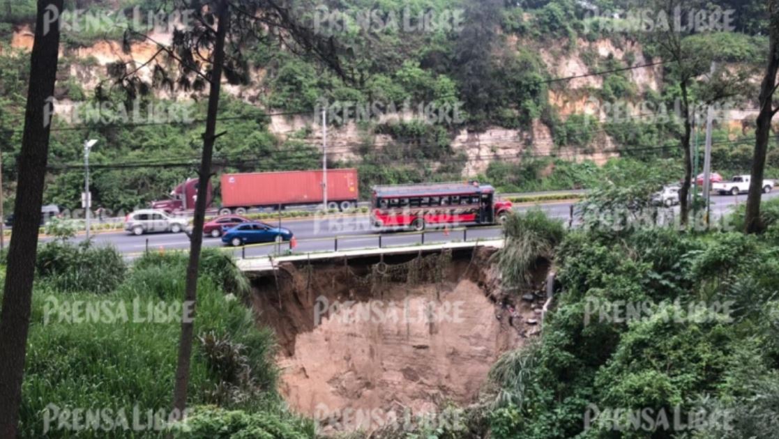La ruta CA-9 Sur es una de las más importantes en Villa Nueva. (Foto Prensa Libre: Élmer Vargas)