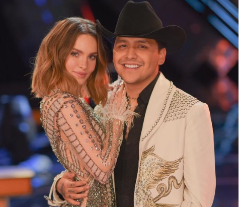 Belinda junto a su actual pareja, Christian Nodal. (Foto Instagram: Belinda Pop). 