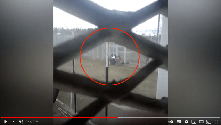 Reos graban desde sus celdas la violenta fuga. (Foto: captura de pantalla Youtube/Sebastian Espinosa). 