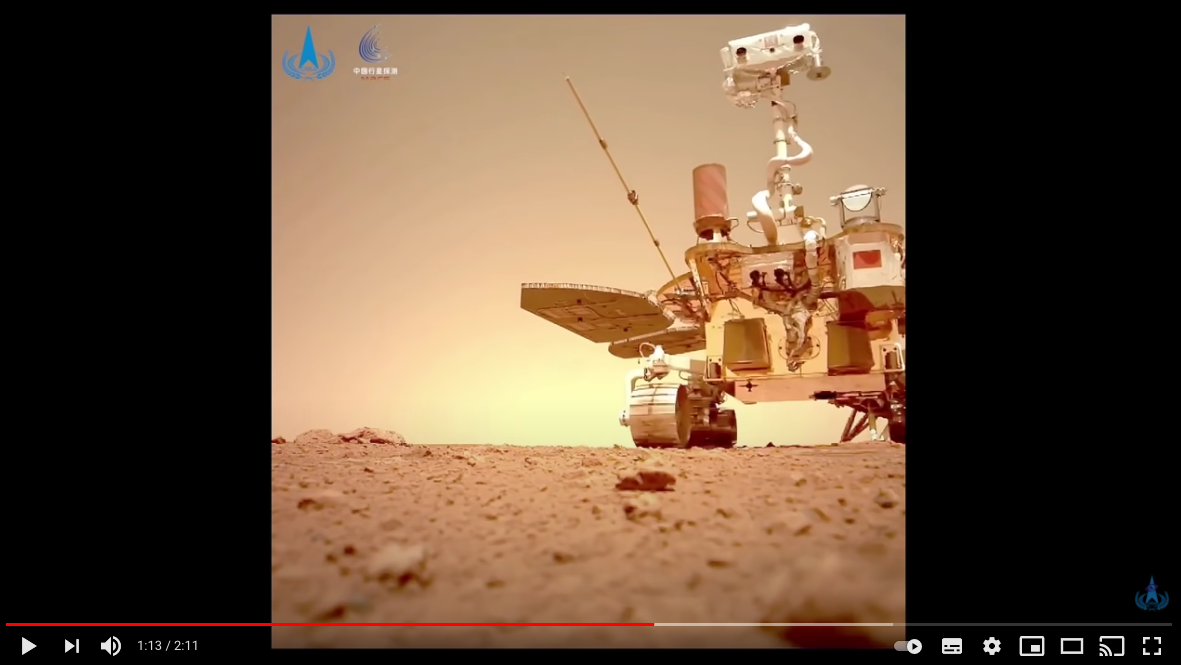 Video: ¿cómo suena el viento en Marte? China publica hallazgos de su robot Zhurong