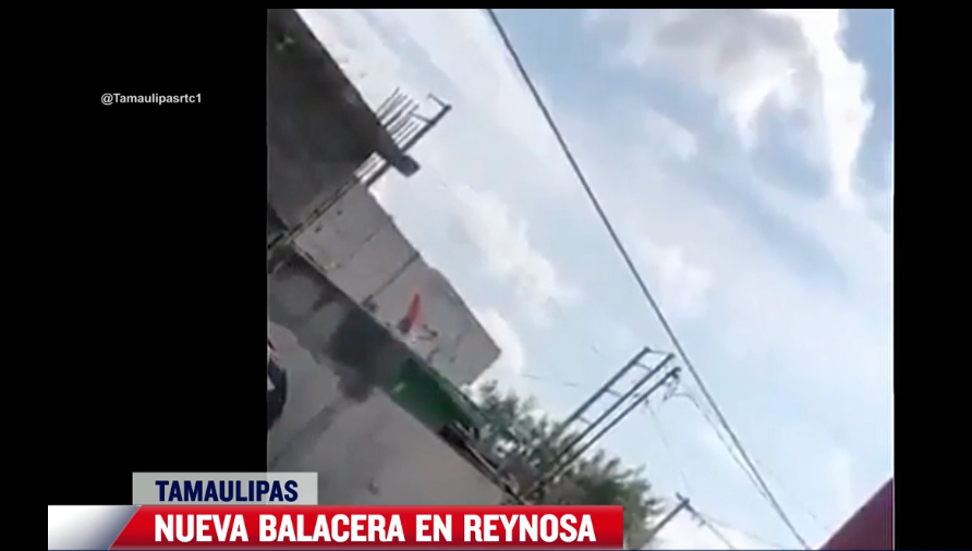 Reynosa, Tamaulipas, México, amanece con escenas de violencia. (Foto captura de pantalla video: @Tamaulipasrtc1). 