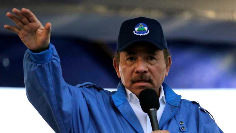 Daniel Ortega, presidente de Nicaragua. (Foto Prensa Libre: AFP)