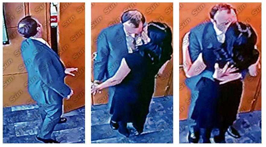 El diario "The Sun" publicó fotos en las que se ve al ministro de Sanidad británico, Matt Hancock, besando a una colaboradora. (Foto Prensa Libre: Tomadas de The Sun)