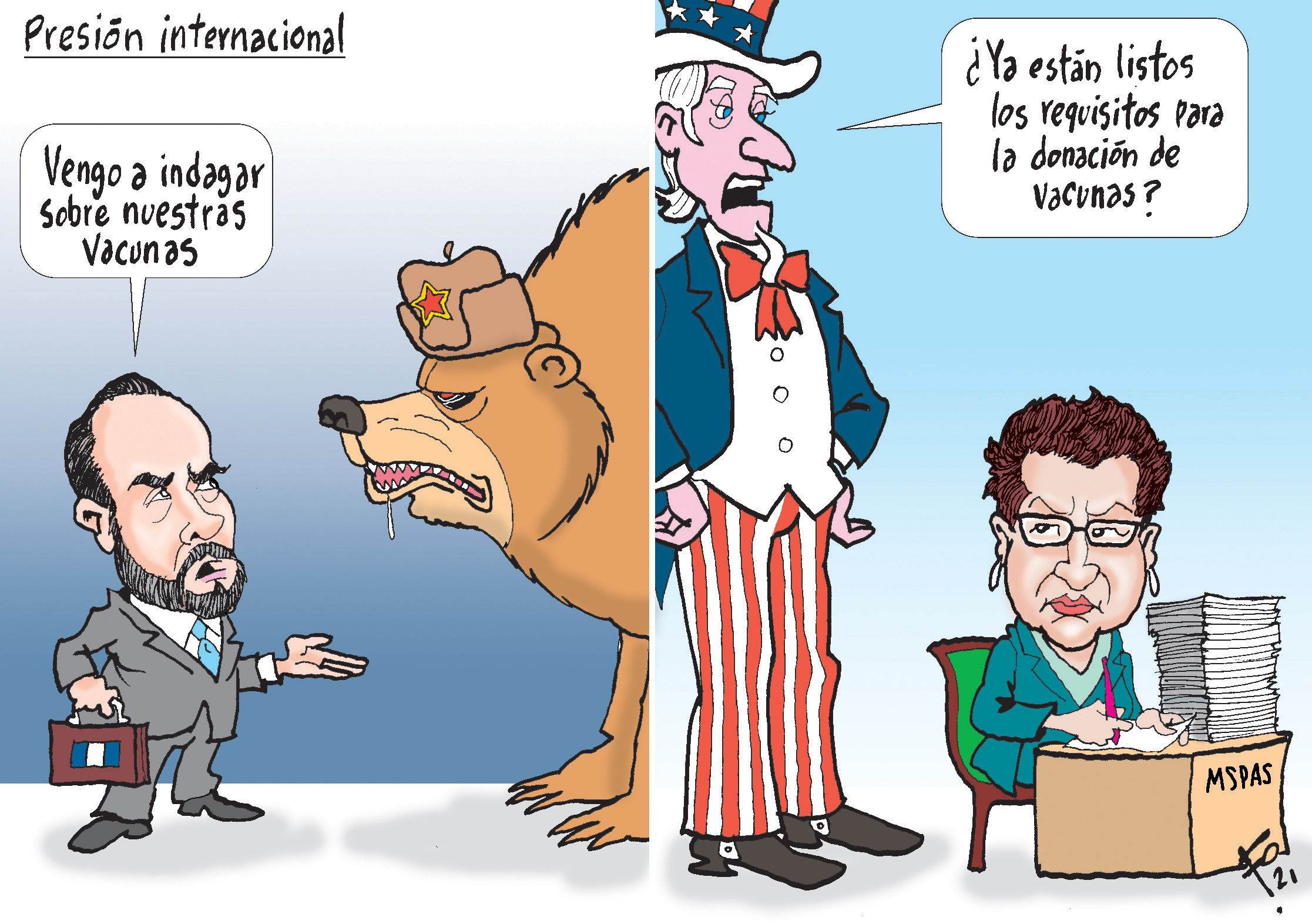 Personajes: Pedro Brolo y Amelia Flores.