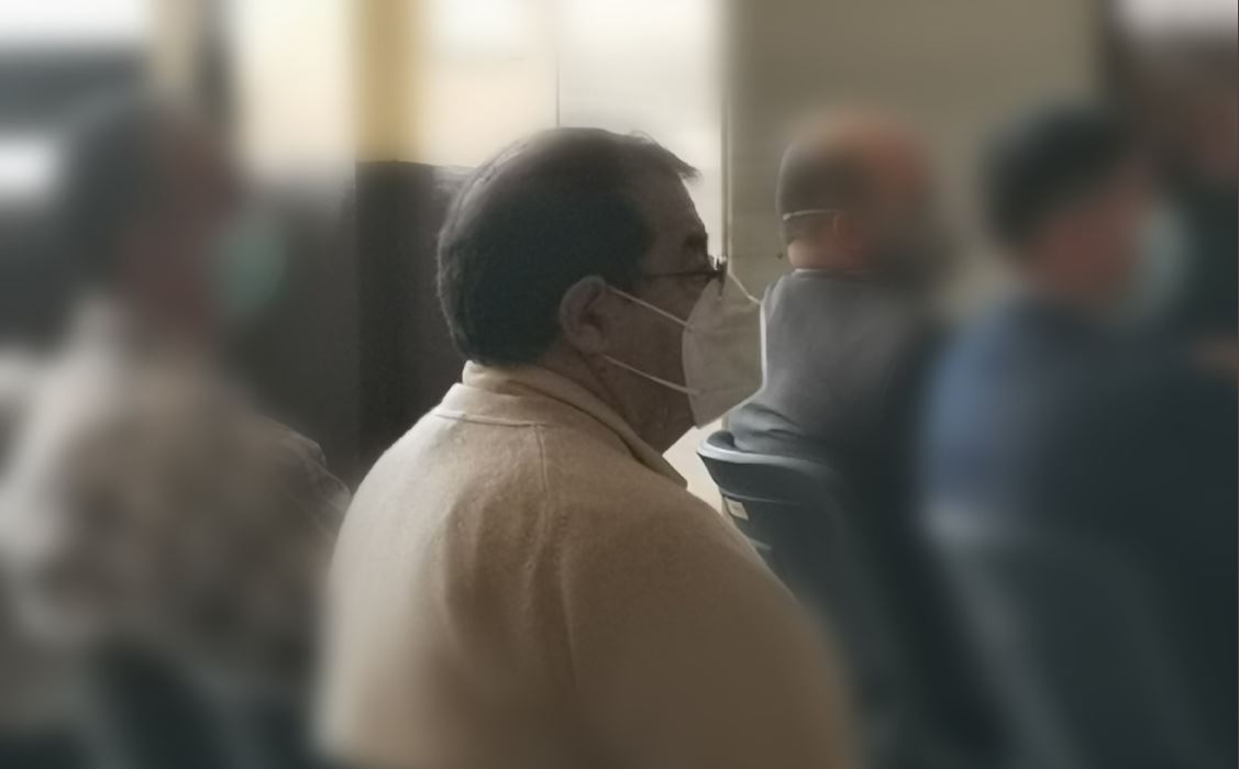 Jacobo Salán Sánchez se presentó ante la justicia y fue capturado por su implicación en el caso Diario Militar. (Foto Prensa Libre: Edwin Pitán)
