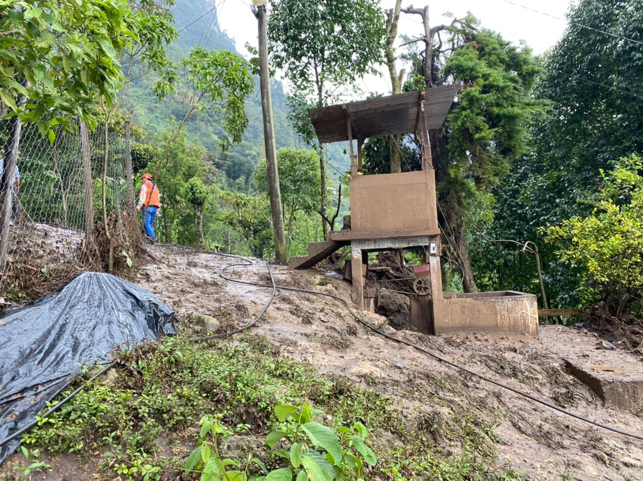 Huehuetenango ha sido uno de los departamentos más afectados por la temporada de lluvia. (Foto Prensa Libre: Conred)