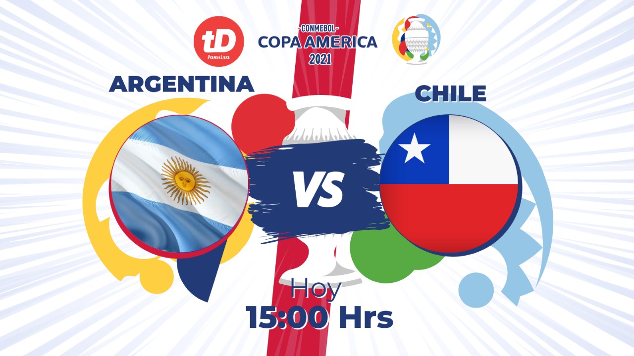 Argentina enfrenta a Chile en el inicio del grupo A de la Copa América 2021. (Foto Prensa Libre).