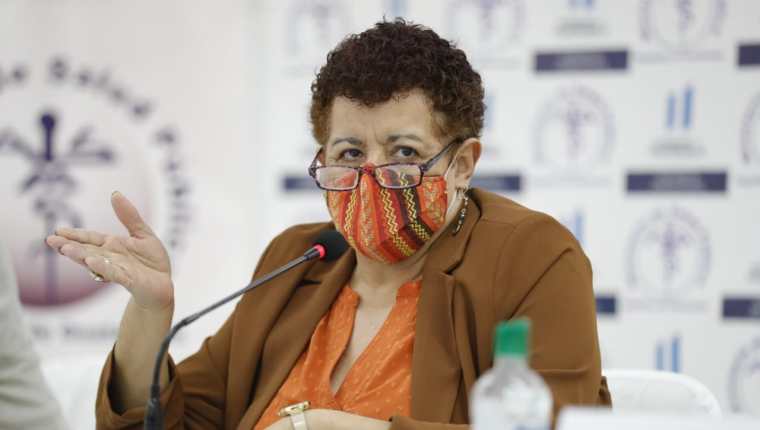 Amelia Flores, ministra de Salud. (Foto Prensa Libre: Esbin García)