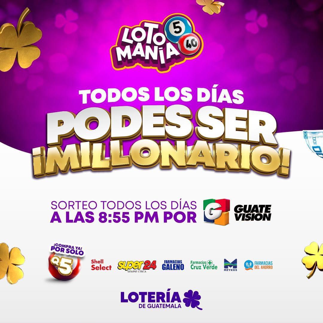 Los guatemaltecos se pueden convertir en millonarios jugando con Lotería de Guatemala la Lotomania. Foto Prensa Libre: Cortesía.