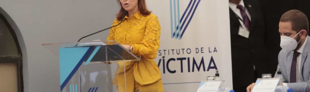 Alejandra Carrillo es la directora del Instituto de la Víctima, nombrada por Jimmy Morales, en diciembre del 2019. (Foto Prensa Libre: Hemeroteca PL)