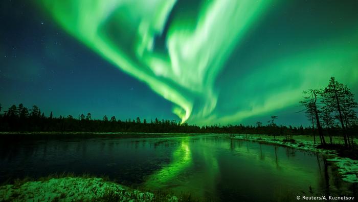 Aurora boreal en Lapland, en Finlandia. (Reuters/A. Kuznetsov	)	