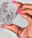 Este diamante de 1.109 quilates fue extraído en 2015 y es el segundo más valioso. (picture-alliance/dpa/Lucara Diamond Corp / Handout)		