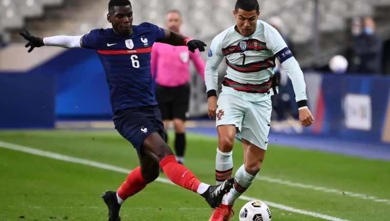 Francia y Portugal se enfrentaron por última vez en la Liga de Naciones en noviembre de 2020. Empataron 1-1. Foto Prensa Libre: AFP.