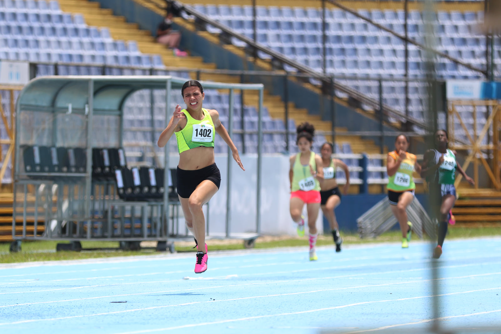 Mariandré Chacón registró un nuevo récord nacional en los 200 metros planos. (Foto Archivo CDAG).