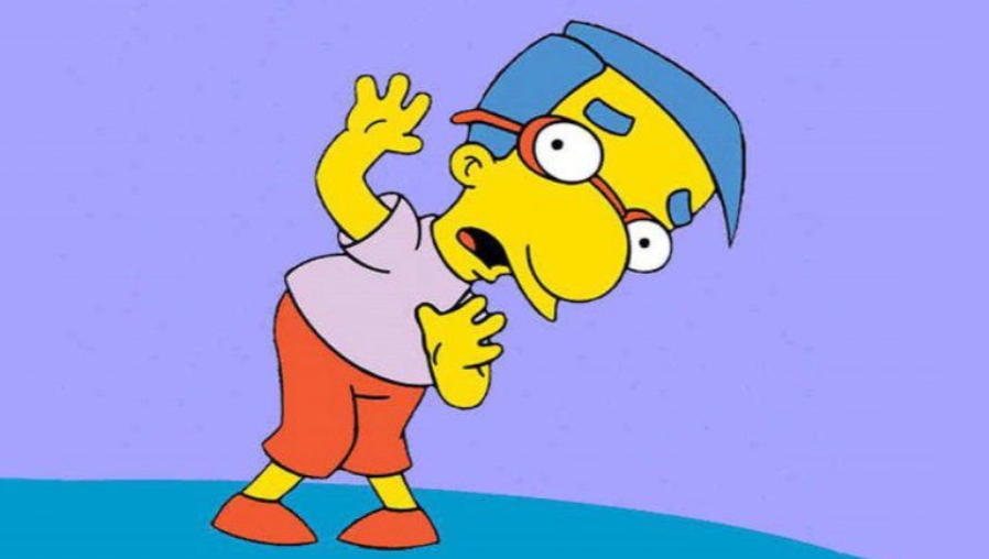 Milhouse, el mejor amigo de Bart Simpson, tiene una curiosa historia vinculada a su nombre. (Foto Prensa Libre: Twitter)