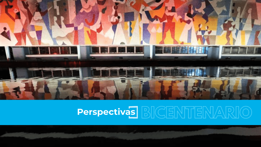 Mural La Seguridad Social, de Carlos Mérida, en las oficinas centrales del IGSS.